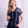 Pyjama Bleu Marine -Velours Intime Boutique 25231 310 2
