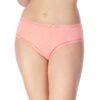 Slip Haut Coton Corail Petits Losanges