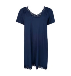 Chemise De Nuit Manche Courte Simply Perfect Marine -Velours Intime Boutique A06 FNA1006 8073