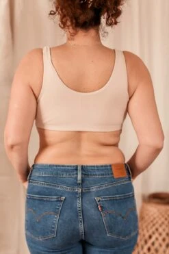 Brassière Coton Bio Lison -Velours Intime Boutique Brassiere coton bio chair coeur de lys 1