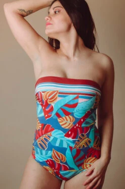 Maillot De Bain Nageur Bustier 1 Pièce La Foglia -Velours Intime Boutique MC202102041360 387