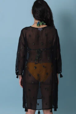 Robe De Plage Noir Transparent Bohème -Velours Intime Boutique Robedeplagenoirtransparente 2