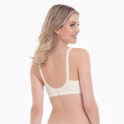 Rosa Faia Soutien-gorge Sans Armature Twin Art Ivoire -Velours Intime Boutique Soutie gorge ioire sans armature anita 1