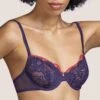 Soutien-gorge Emboîtant à Armatures Margaret -Velours Intime Boutique Soutien gorge corbeille bleu andres sarda lingerie underwired bra margaret 3310110 4