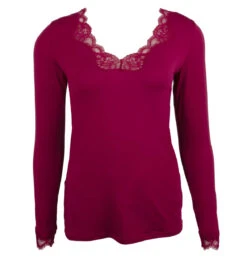 Top Bien être Manches Longues Simply Perfect Tressage Pourpre -Velours Intime Boutique Top manches longues simply perfect tressage pourpre ANTIGEL ENA2006 1