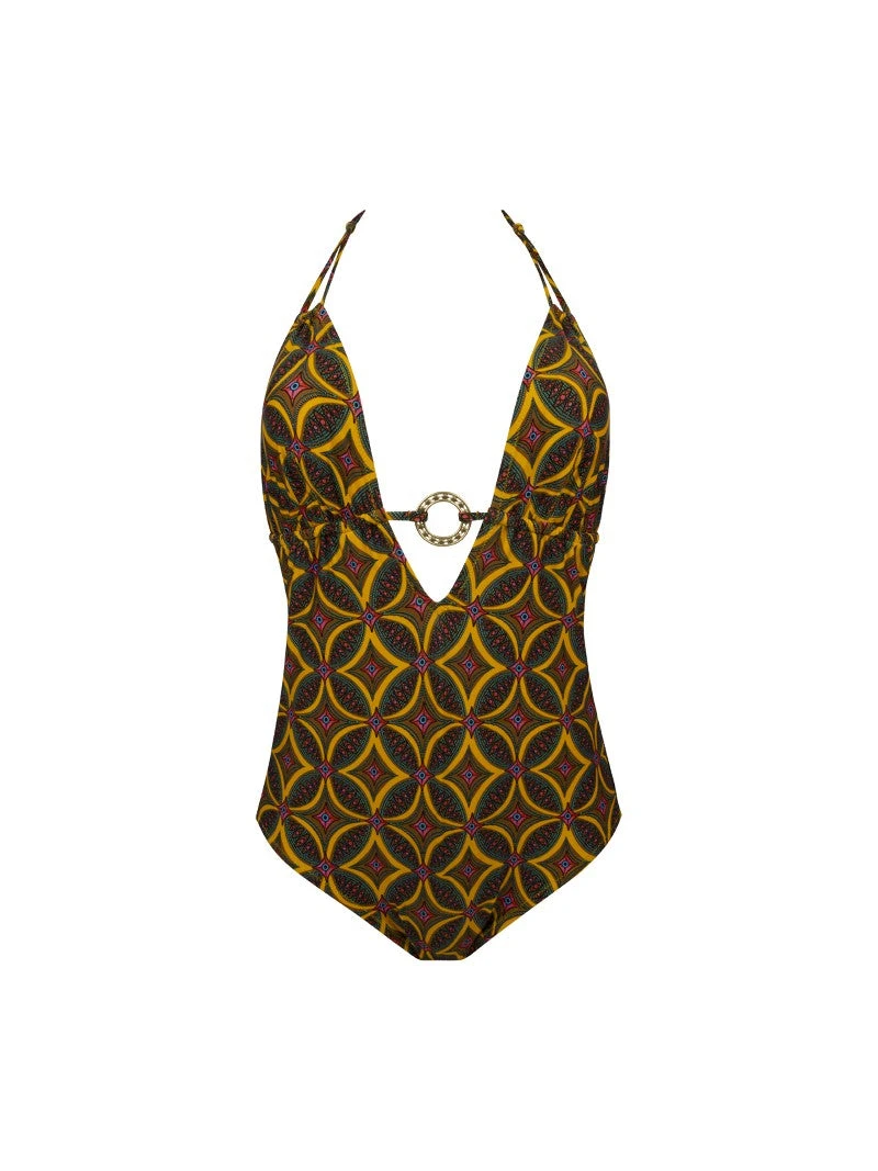 Maillot De Bain 1 Pièce La Muse Africa Jaune 5 Maillot De Bain 1 Pièce La Muse Africa Jaune – Image 3