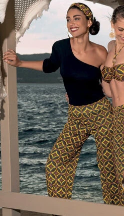 Pantalon Plage La Muse Africa Jaune