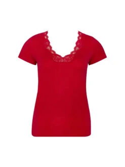 Tee-shirt Manche Courte Simply Perfect Rouge Capucine