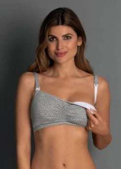 ANITA Brassière Allaitement Miss Debby -Velours Intime Boutique brassierecotonallaitementanitamaternitygris 2