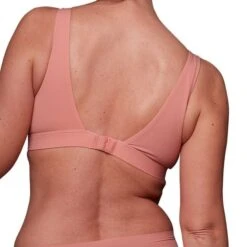 Soutien-gorge Sans Armature Cache Coeur Uni Terracotta -Velours Intime Boutique cache coeur terracotta dos esquisse