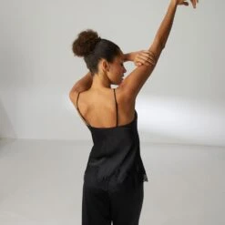 Simone Perele Caraco En Soie Dreams -Velours Intime Boutique caraco noir soie dreams simone perele