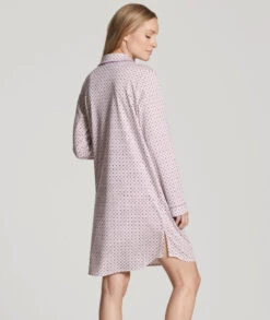 Calida Chemise De Nuit Coton Dreams -Velours Intime Boutique chemise de nui boutonner rose coton