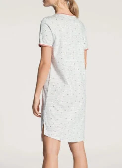 Calida Chemise De Nuit Classique Coton Sweet Dreams -Velours Intime Boutique chemisie denui classique calida coton boutonne sweet dreams 2