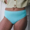 Slip Haut Coton Turquoise Petits Losanges -Velours Intime Boutique culotte turquoise avet coton 2 38de92a6 c393 47c5 9822 079de434eee5