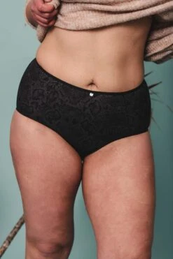 Culotte Haute + Confort Microfibre Noir