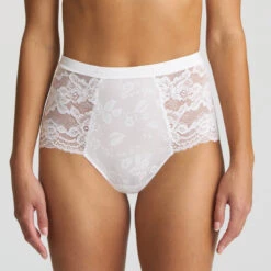 MARIE JO Culotte Haute Blanche Sylvia -Velours Intime Boutique culottehauteblancsylviamariejo1