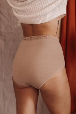 Culotte Haute + Coton Uni Chair -Velours Intime Boutique culottetreshautecotonavetuni 4