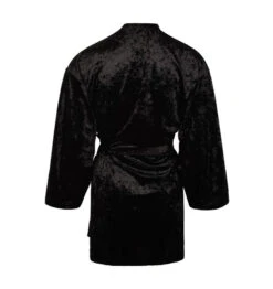Déshabillé Velours Noir -Velours Intime Boutique deshabille velour noir antigel 1