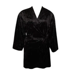 Déshabillé Velours Noir -Velours Intime Boutique deshabille velour noir antigel