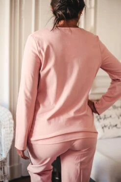 Ensemble Pyjama Long Sorbonne -Velours Intime Boutique ensemble pyjama long Sorbonne laurence tavernier 3