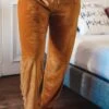 Pantalon Odeon Ocre -Velours Intime Boutique jogging jaune detente chaud laurence tavernier 3