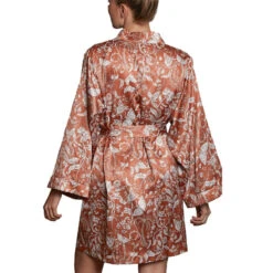 Kimono Satin Indonésie Latte -Velours Intime Boutique kimono satin motif indonesie latte ethique esquisse production responsable1