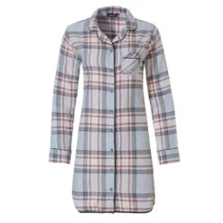 Liquette Carreaux Grise -Velours Intime Boutique liquettecotoncarreaubleuciel