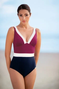 Sunflair Maillot De Bain 1 Pièce Bordeaux