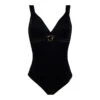 Maillot De Bain 1 Pièce Noir Anneaux D'or -Velours Intime Boutique maillotdebainlisecharmelpromotion
