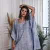 Poncho De Plage Bleu Jeans -Velours Intime Boutique ponchoplagelegerpastunette 2