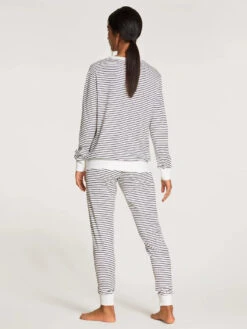 Calida Pyjama Marinière Midsummer Dreams -Velours Intime Boutique pyjama Calida Midsummer Dreams Pyjama bleu blanc coton 1