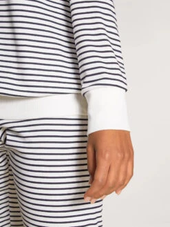 Calida Pyjama Marinière Midsummer Dreams -Velours Intime Boutique pyjama Calida Midsummer Dreams Pyjama bleu blanc coton 2