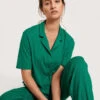 Calida Pyjama Chemise Coton Modal Thermorégulant Vert -Velours Intime Boutique pyjama coton modal Calida Favourites vert 14622 678