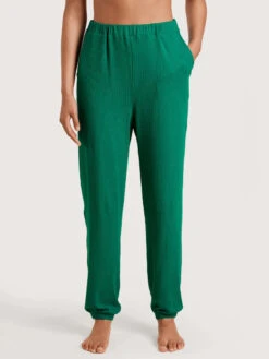 Calida Pyjama Chemise Coton Modal Thermorégulant Vert -Velours Intime Boutique pyjama coton modal Calida Favourites vert 14622 678 778