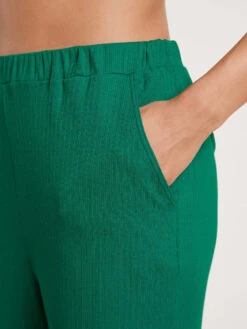 Calida Pyjama Chemise Coton Modal Thermorégulant Vert -Velours Intime Boutique pyjama coton modal Calida Favourites vert 14622 67832