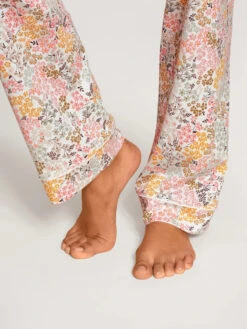Calida Pyjama Chemisier Coton Fleurie -Velours Intime Boutique pyjama fleurie coton Night Lovers calida 6