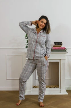 Pyjama Carreaux Gris
