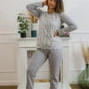 Pyjama Pois Gris Coton