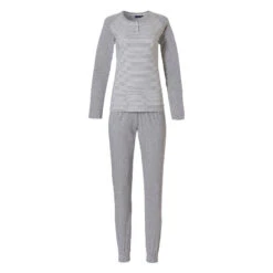 Pyjama Pois Gris Coton -Velours Intime Boutique pyjamacotongrisunipastunette
