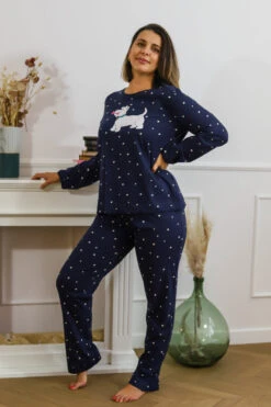 Pyjama Chipie Bleu Marine Coton