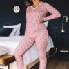 Pyjama Un Amour De Tweed -Velours Intime Boutique pyjamaroseunamourdetweedantigellingerie 2