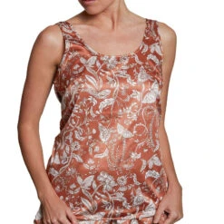 Pyjama Short Satin Indonésie Latte -Velours Intime Boutique pyjamashortsatinrecylcleindianesquisse2