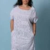 Robe De Plage En Lin Rayé -Velours Intime Boutique robe raye deplage detente 2