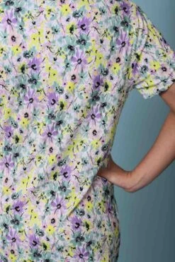 Robe De Plage Fleurie Manche Courte Viva -Velours Intime Boutique robedeplagemanchecourtefleurie 2