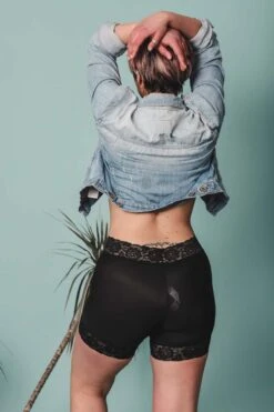 Culotte Short Noir Anti Frottement Dolce Micro -Velours Intime Boutique shortdolcemicropantyjanira 1