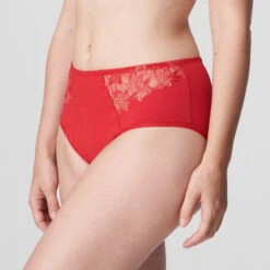 PRIMA DONNA Slip Taille Haute Deauville Scarlet -Velours Intime Boutique slip haut rouge scarlet prima donna deauville 0561816 red 02