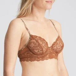 MARIE JO Soutien-gorge Emboitant Bustier Amalie Bronzo -Velours Intime Boutique soutien gorge amboitant marie jo lingerie underwired bra amalie 0102540 bronze 0 3542573 2
