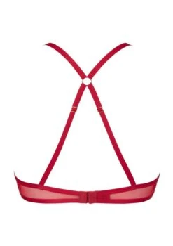 Soutien-gorge Ouvert Nommée Désir Rouge -Velours Intime Boutique soutien gorge ouvert sexy atelier amour