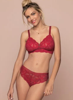 Soutien-gorge Sans Armature Bonnet Profond Stricto Sensuelle Rouge