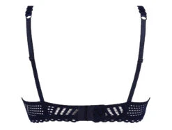 Soutien-gorge Sans Armature Tressage Graphic Marine -Velours Intime Boutique soutien gorge sansarmature tressage graphic antigel lingerie bleu marine 1